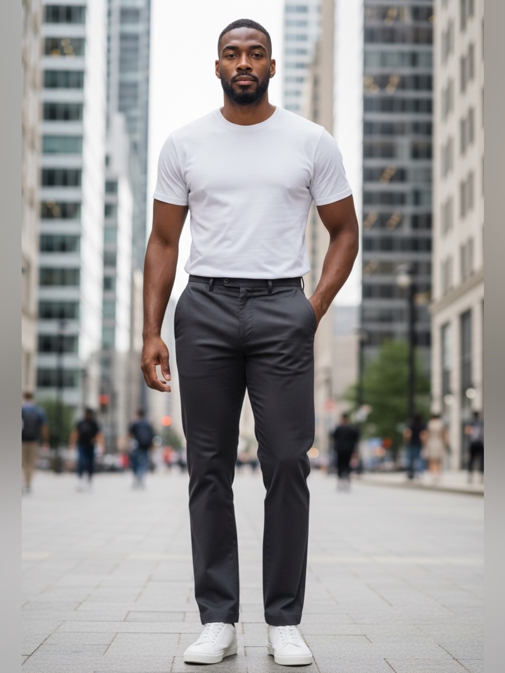 Haggar Dark Brown Men's Dress Pants
